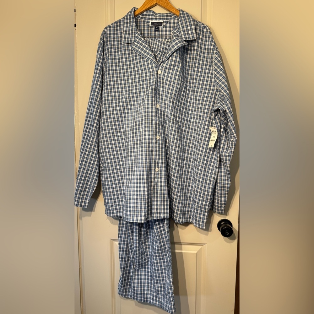 Men’s Club Room Pajama Set Size XXL - Customer Return Tags Attached